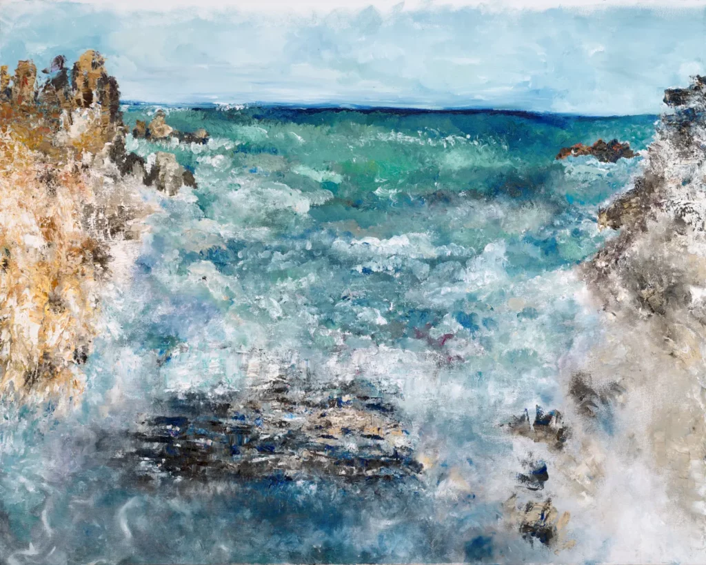 Cape Agulhas, the most southern tip of South Africa, Oil on canvas, 150cm x 120cm