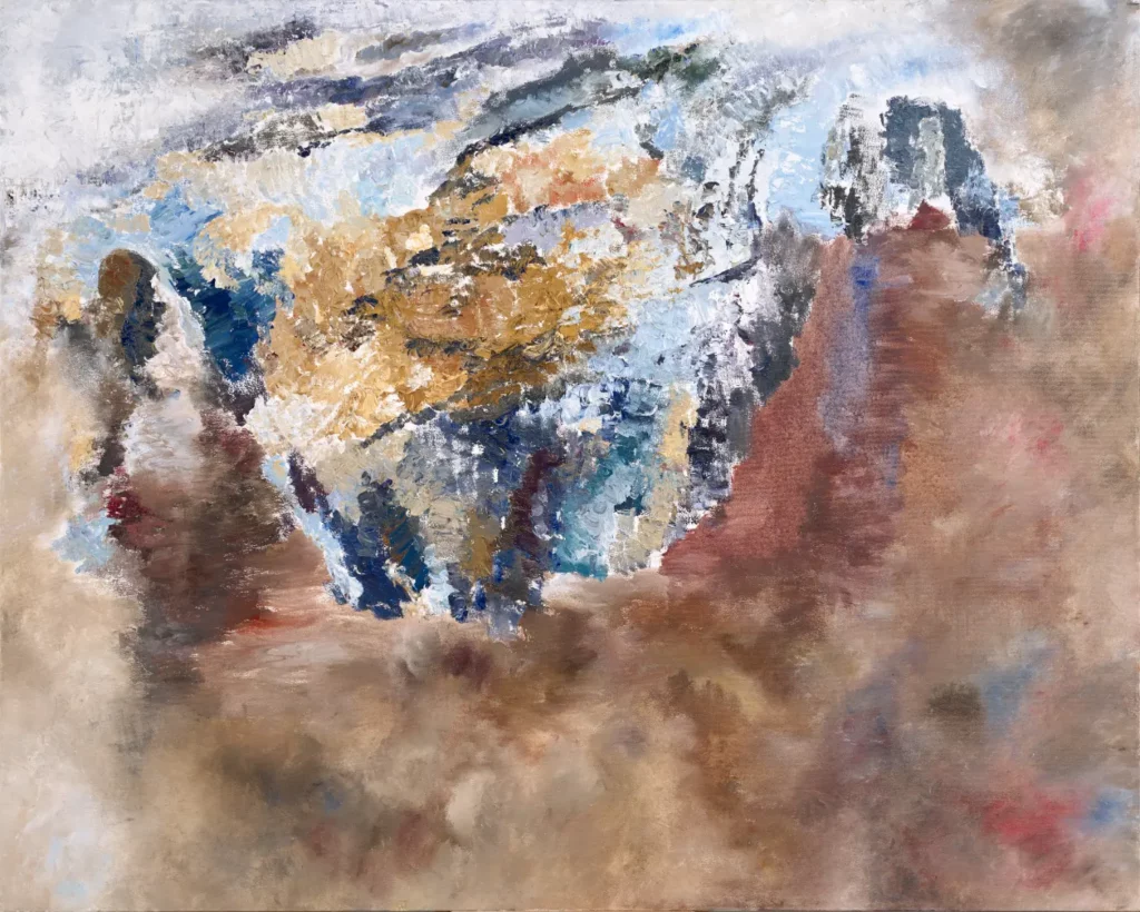 Sterkfontein Caves, outside Johannesburg, Oil on canvas, 150cm x 120cm