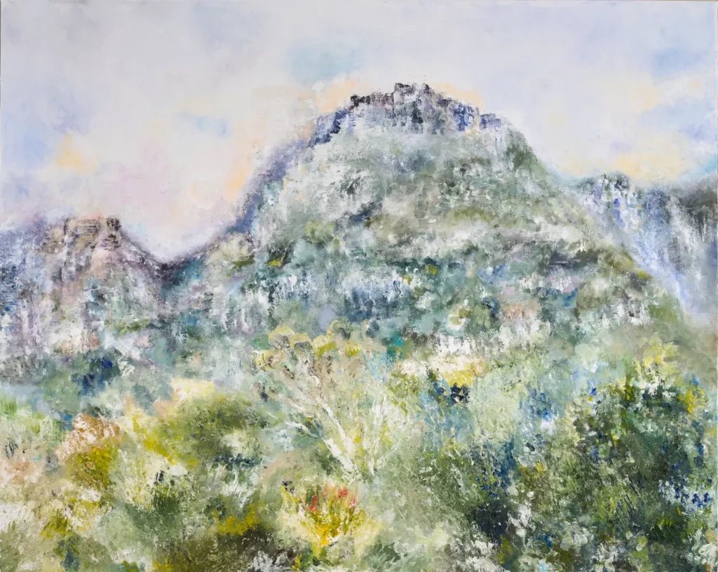 Table Mountain, Cape Town, South Africa, Oil on canvas, 150cm x 120cm