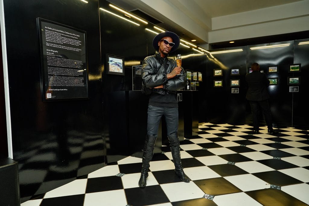 Original South African landscape paintings by Ella Spira on display in London’s immersive art gallery at House of Sisters Grimm.