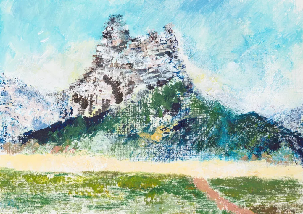 Eenzaamheid, Janno’s Enzaamheid Wine Farm, South Africa | Acrylic on paper | 10 April 2025