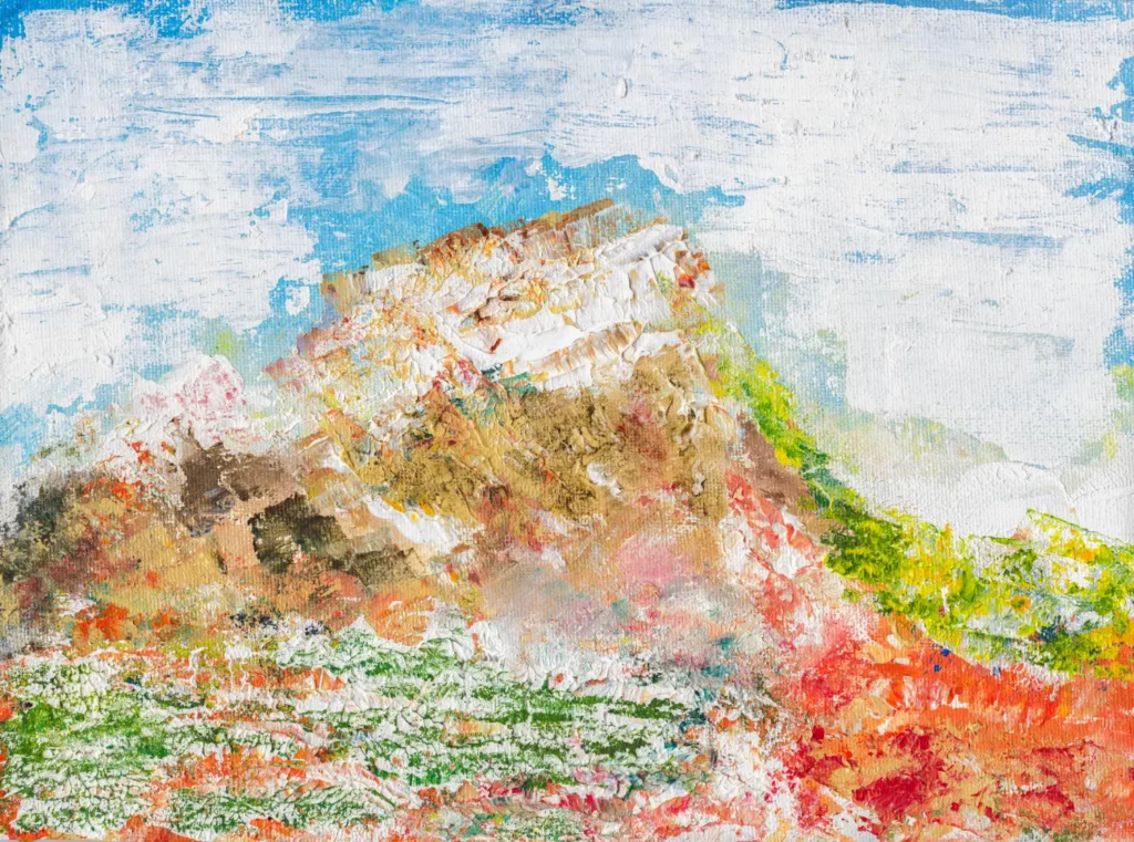 Delaire Graff Wine Estate, Stellenbosch, South Africa | Acrylic on canvas | 18 April 2025 148 × 210 mm each