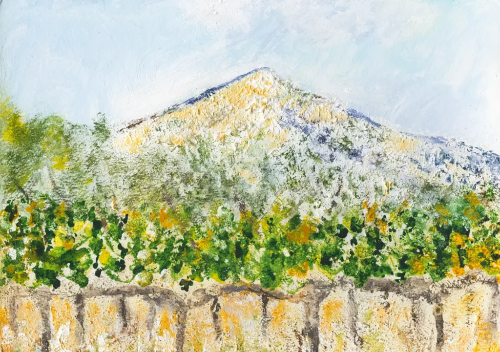 Graham Beck, Robertson, South Africa | Watercolour, acrylic, gouache and soil on paper | 4 May 2025 148 × 210 mm each