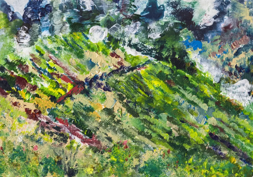 Oldenburg Vineyards, South Africa | Acrylic on paper | 13 December 2024