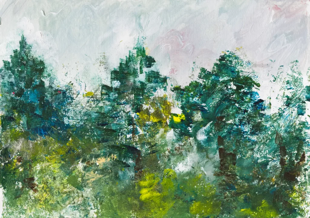 Rosebank, Johannesburg, South Africa | Acrylic on paper | 5 April 2025